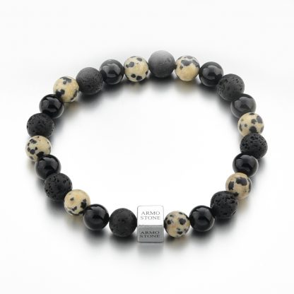 Dalmatian Jasper stone bracelet