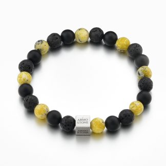 Matt Onyx and yellow jasper