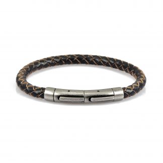Braided brown edged with adjustable clasp - Armo Accessories