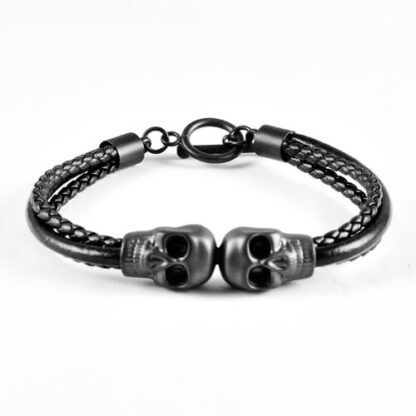 Black 3 style cord with Skull