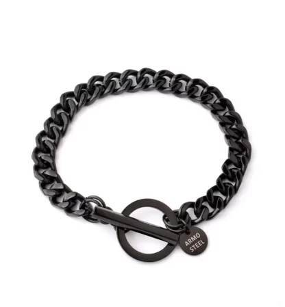 Black Steel Flat Chain