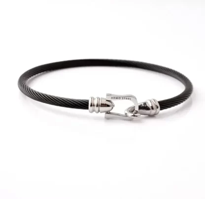Thin Black Cable and Gloss clasp