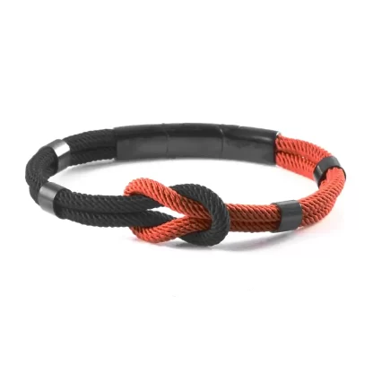 Black and Red Looped Nylon