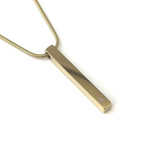 Solid Gold Stainless Steel Cross Bar
