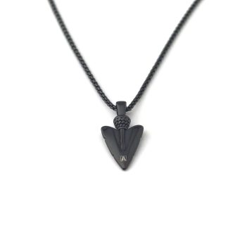 Solid Black Stainless Ancient Arrow Head
